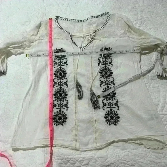 Bila‎ Peasant Blouse Size Small - Picture 3 of 5